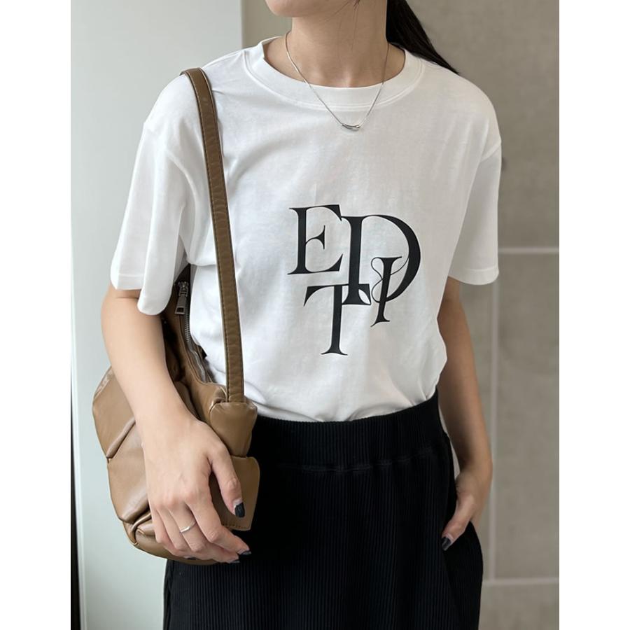 Tシャツ レディース カットソー ロゴTシャツ トップス 接触冷感 UVカット 日焼け対策 紫外線対策 春夏[mb] | Re:EDIT | 16