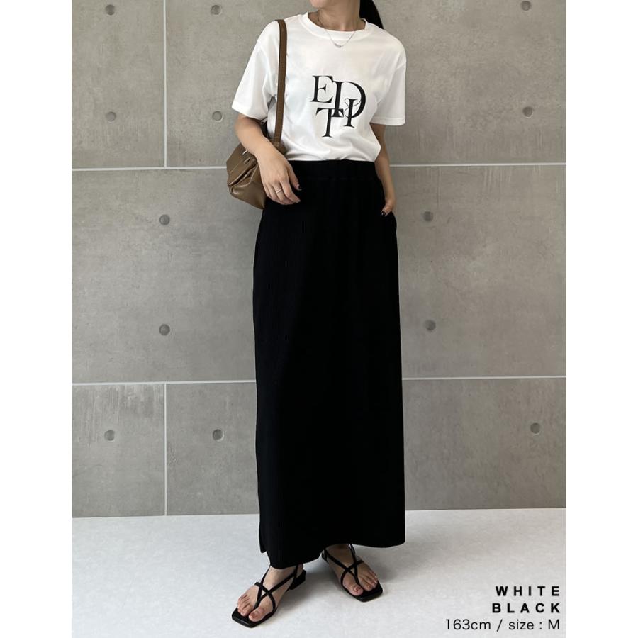 Tシャツ レディース カットソー ロゴTシャツ トップス 接触冷感 UVカット 日焼け対策 紫外線対策 春夏[mb] | Re:EDIT | 17