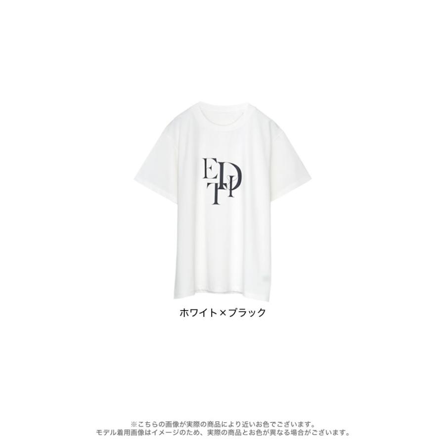 Tシャツ レディース カットソー ロゴTシャツ トップス 接触冷感 UVカット 日焼け対策 紫外線対策 春夏[mb] | Re:EDIT | 18