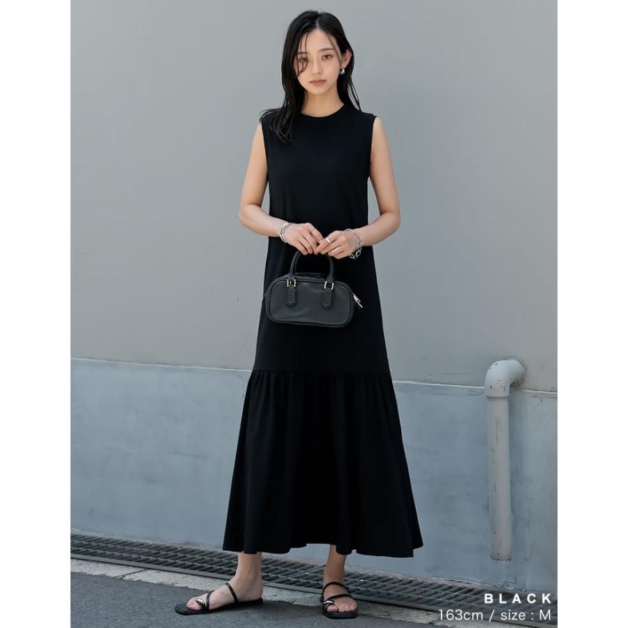 ワンピース レディース マーメイド ティアード 切り替え ロング コットン 低身長 高身長 2025春夏 | Re:EDIT | 14