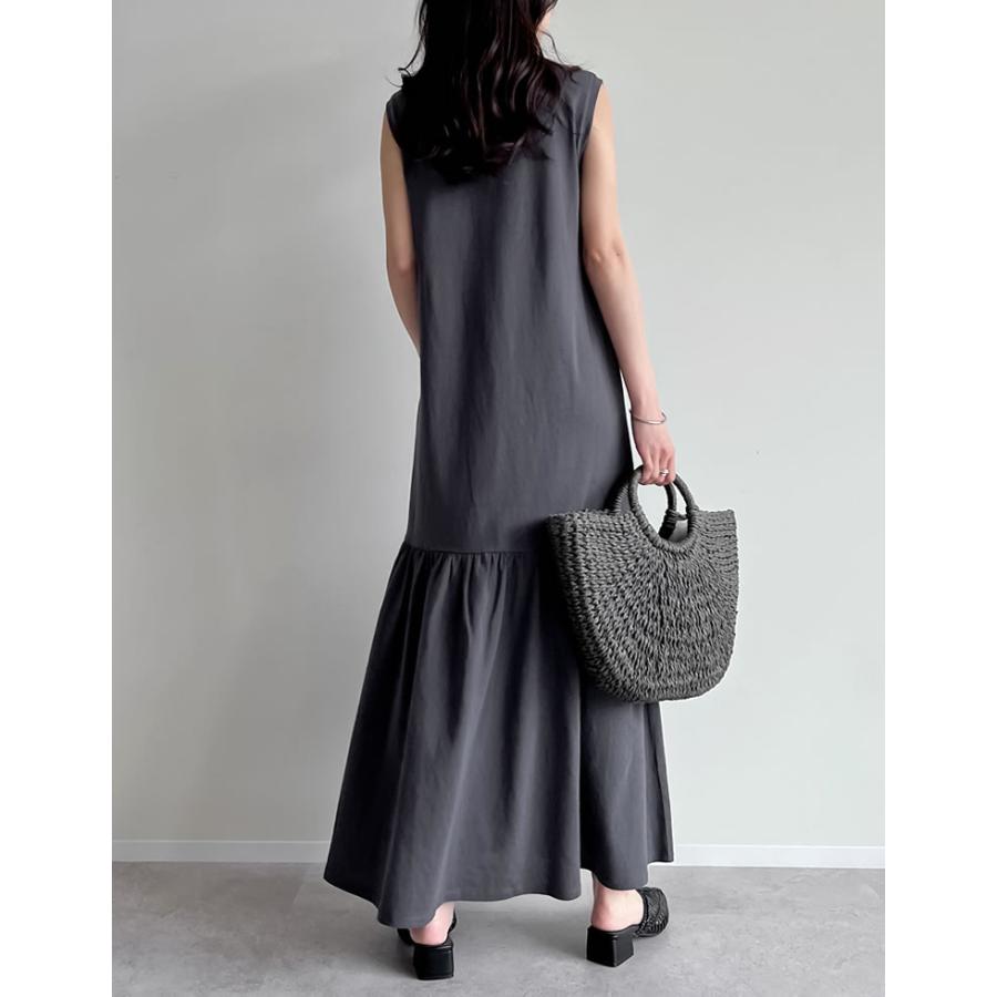 ワンピース レディース マーメイド ティアード 切り替え ロング コットン 低身長 高身長 2025春夏 | Re:EDIT | 19