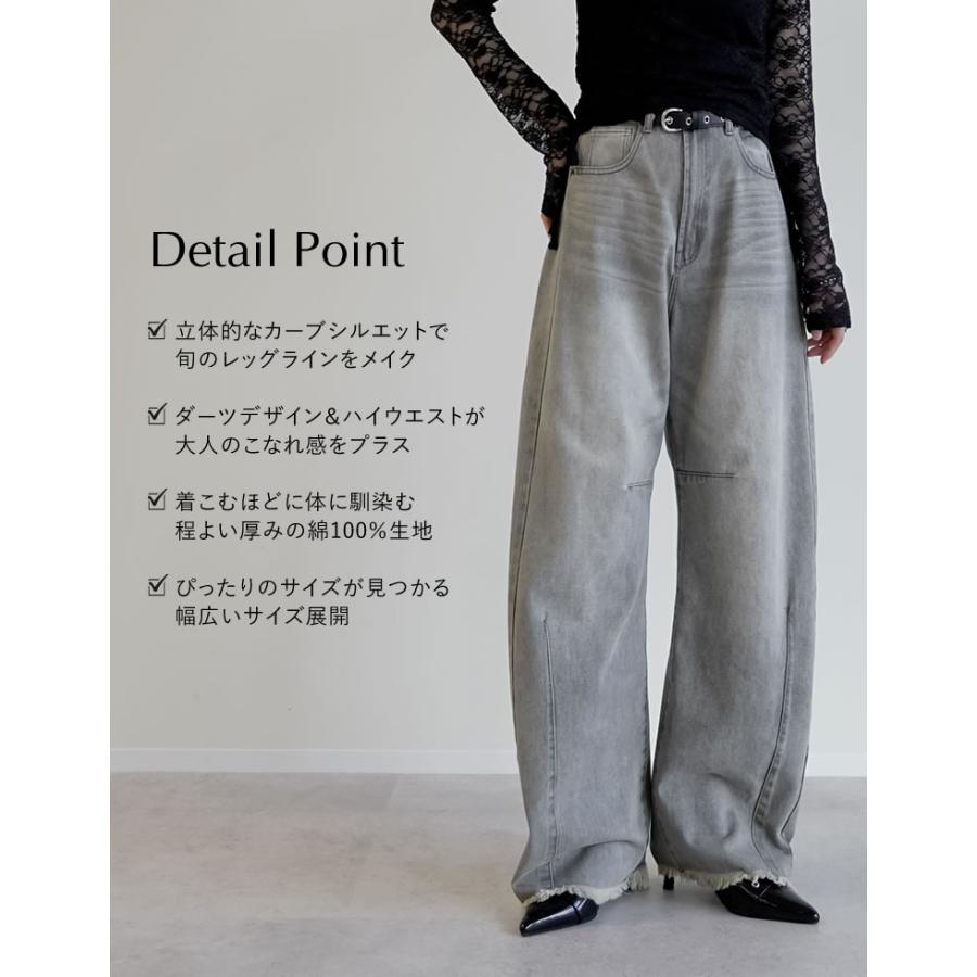 Re:EDIT（リエディ） デニム パンツ バレルレッグ レディース 14色 低