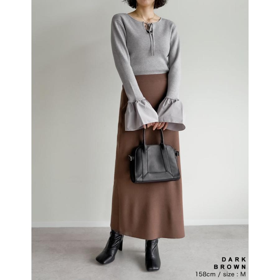 Re:EDIT（リエディ） スカート ロング丈 レディース 6色 低身長 洗える