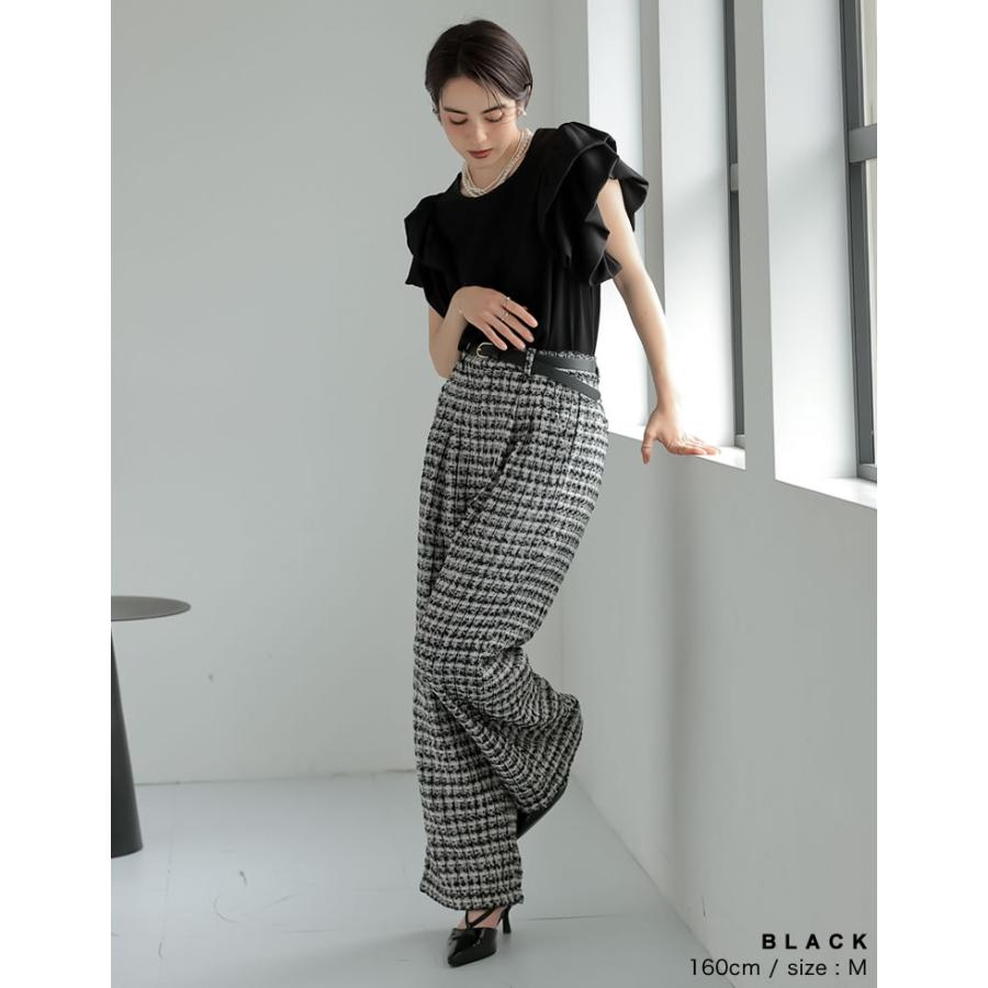 半袖 ブラウス レディース 2色 M/L トップス パフスリーブ 丸首 涙開き セレモニー MEISM 春夏 | MEISM | 12