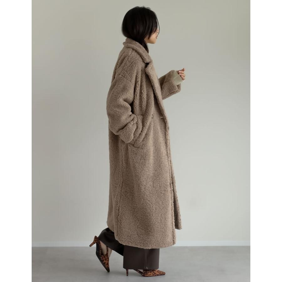 Re:EDIT ボアコート レディース チェスターコート ロングコート 