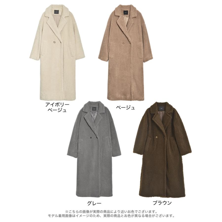 Re:EDIT ボアコート レディース チェスターコート ロングコート Re:EDIT ボアコート レディース チェスターコート ロングコート