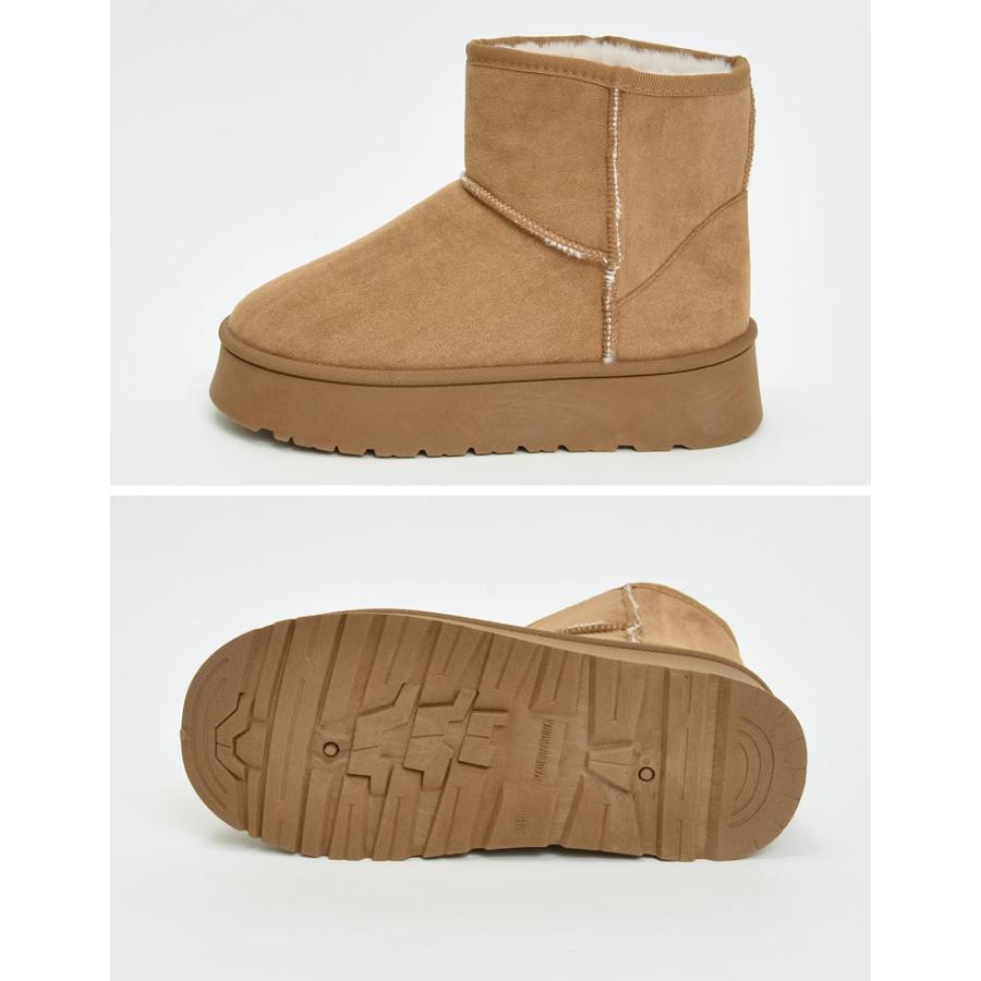 Re:EDIT（リエディ） ブーツ ムートンブーツ ヒール4cm レディース 4色