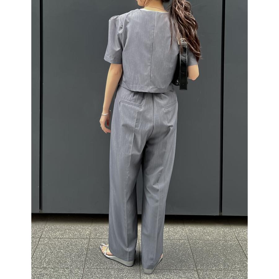 Re:EDIT スーツセットアップ レディース スーツ ジャケット 半袖 半袖  