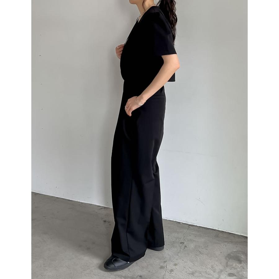 Re:EDIT スーツセットアップ レディース スーツ ジャケット 半袖 半袖  