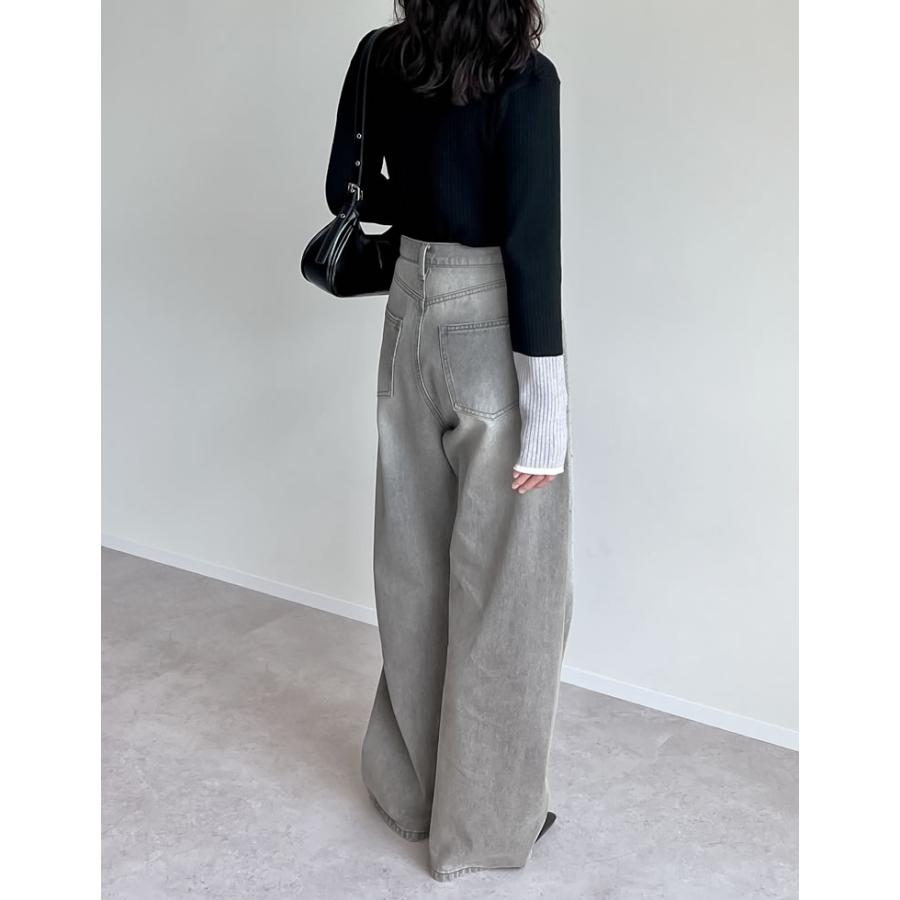 トップス レディース ニット トップス セーター 配色 リブニット カラーニット インナー 秋冬 売れてる 定番 ロングセラー マストアイテム | Re:EDIT | 16