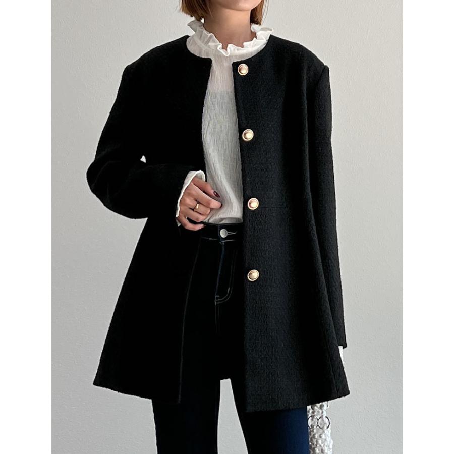 Re:EDIT（リエディ） ジャケット アウター コート ツイード ペプラム