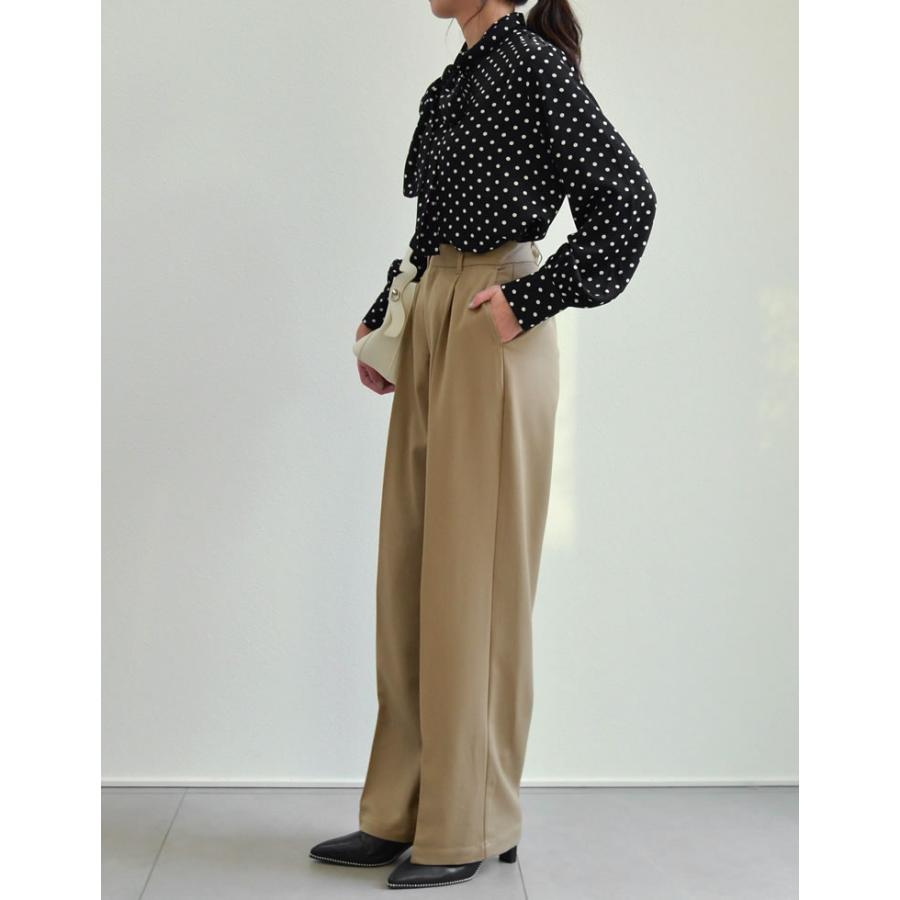 Re:EDIT（リエディ） ドットブラウス レディース シャツ ブラウス