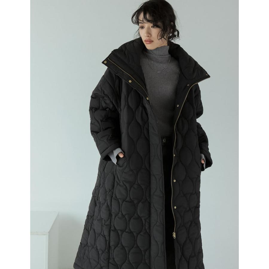 新品・未使用　リテン　キルティングコート Re:EDIT（リエディ） キルティングコート レディース ロングコート
