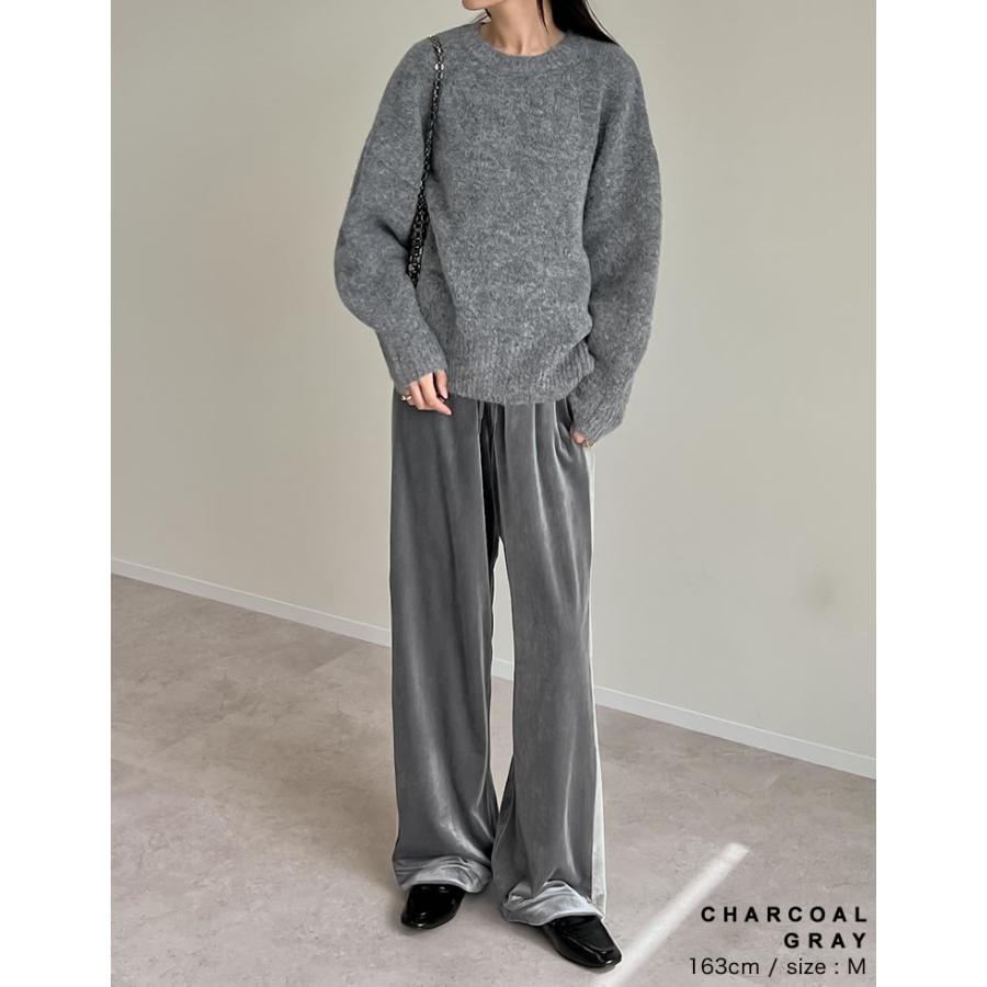 Re:EDIT（リエディ） パンツ ワイドパンツ レディース ベロアパンツ