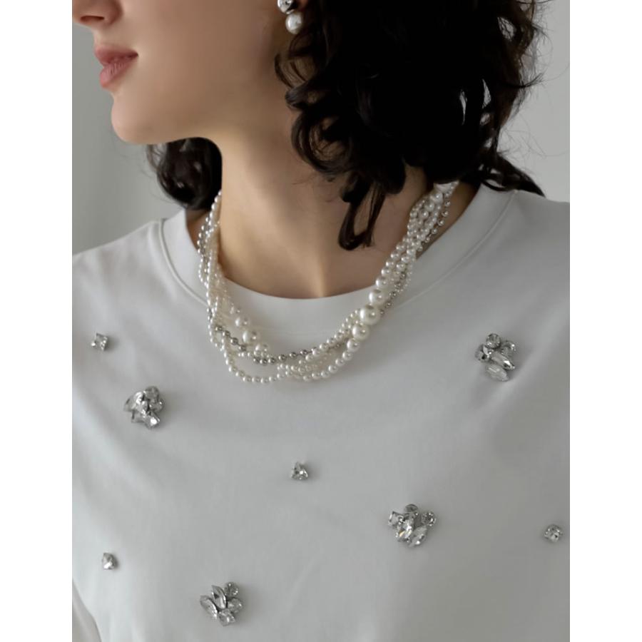 ♡♡パール♡♡ ロゴ♡♡ネックレス♡♡ MEISM（ミズム） パールネックレス レディース ネックレス フェイク