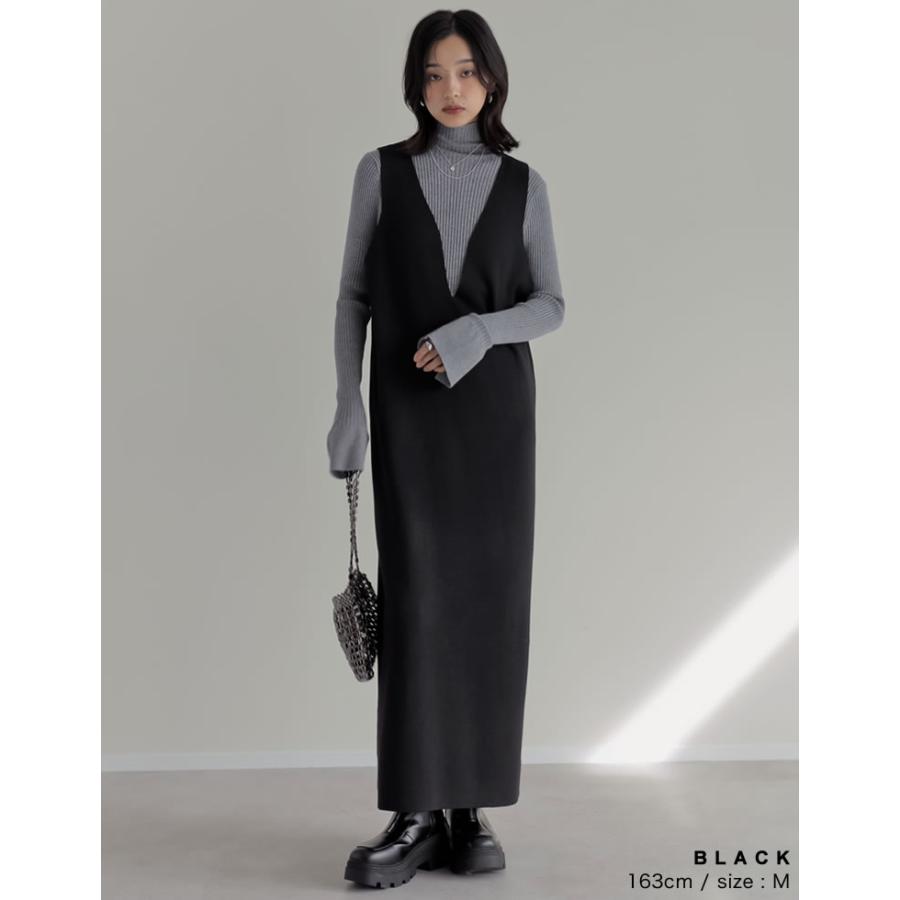 Re:EDIT（リエディ） ワンピース ニットワンピース ジャンスカ