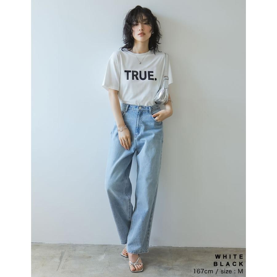 半袖 Tシャツ レディース ロゴTシャツ プリントT トップス カットソー 半袖 インナー 接触冷感 UVカット 日焼け対策 紫外線対策 春夏 | Re:EDIT | 04