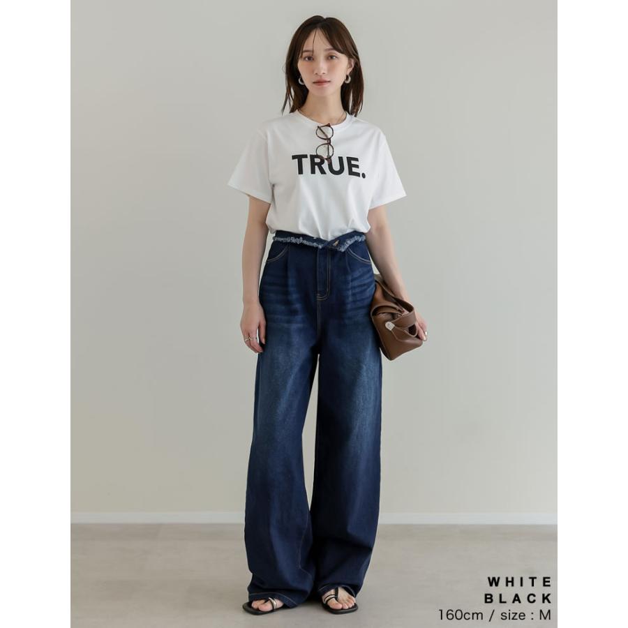 半袖 Tシャツ レディース ロゴTシャツ プリントT トップス カットソー 半袖 インナー 接触冷感 UVカット 日焼け対策 紫外線対策 春夏 | Re:EDIT | 06