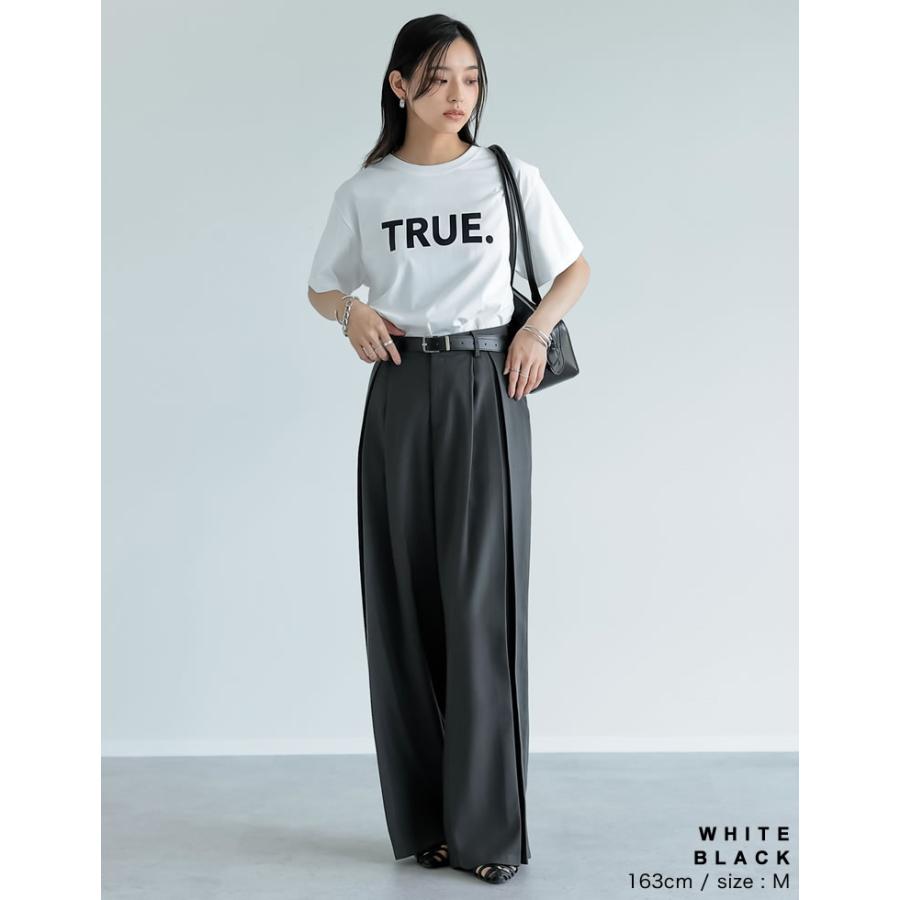 半袖 Tシャツ レディース ロゴTシャツ プリントT トップス カットソー 半袖 インナー 接触冷感 UVカット 日焼け対策 紫外線対策 春夏 | Re:EDIT | 08