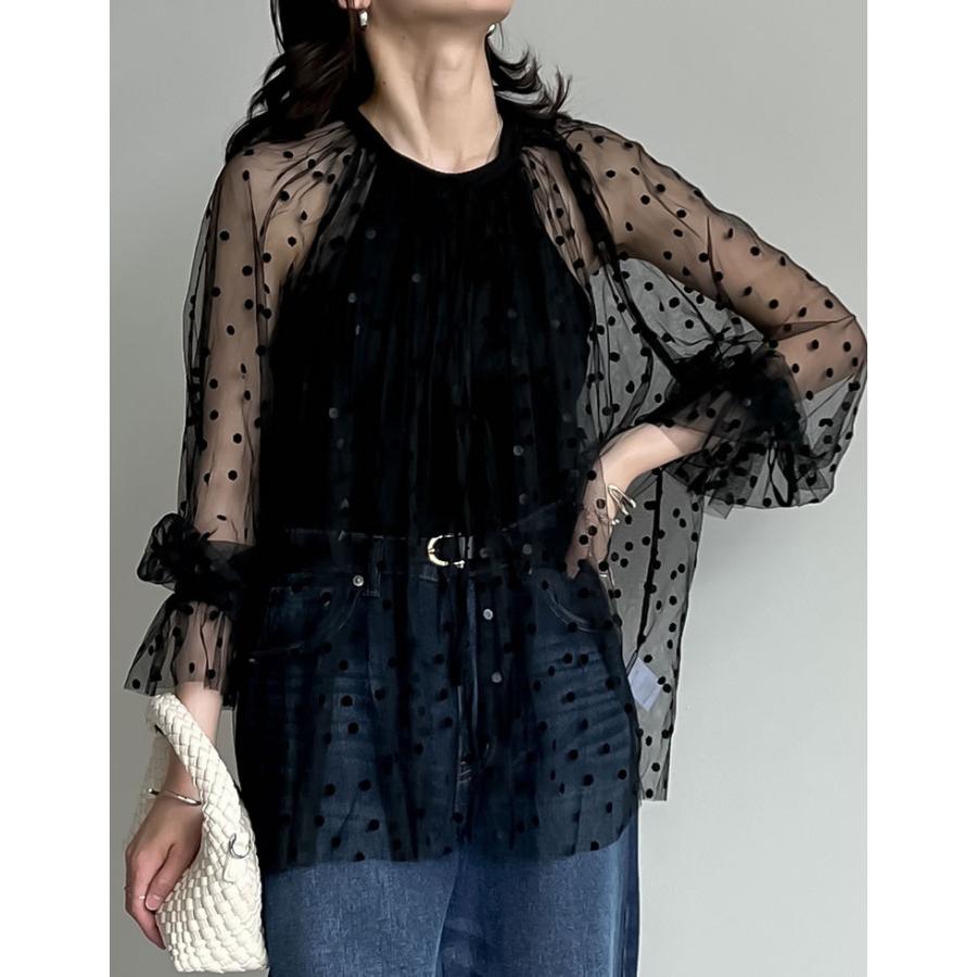 Re:EDIT（リエディ） シアーシャツ レディース シアーブラウス