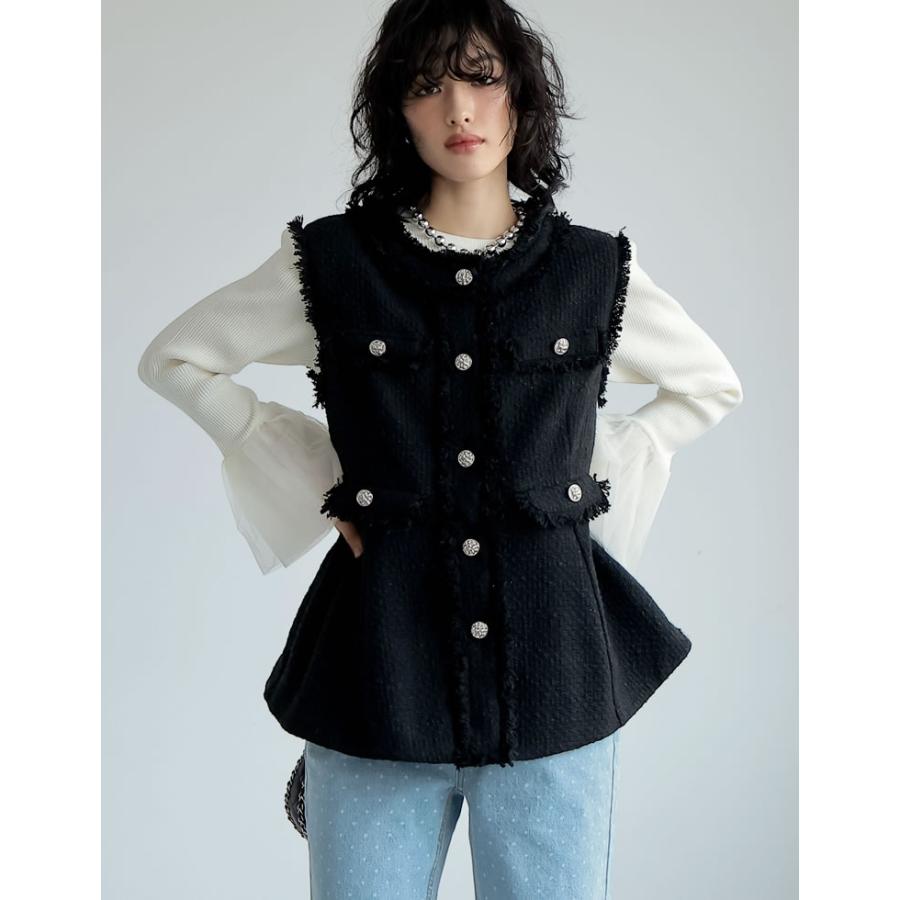 Re:EDIT（リエディ） ベスト ジレ レディース 3色 M/L セットアップ