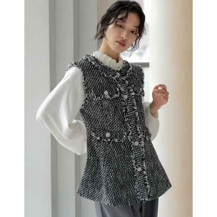 Re:EDIT（リエディ） ベスト ジレ レディース 3色 M/L セットアップ