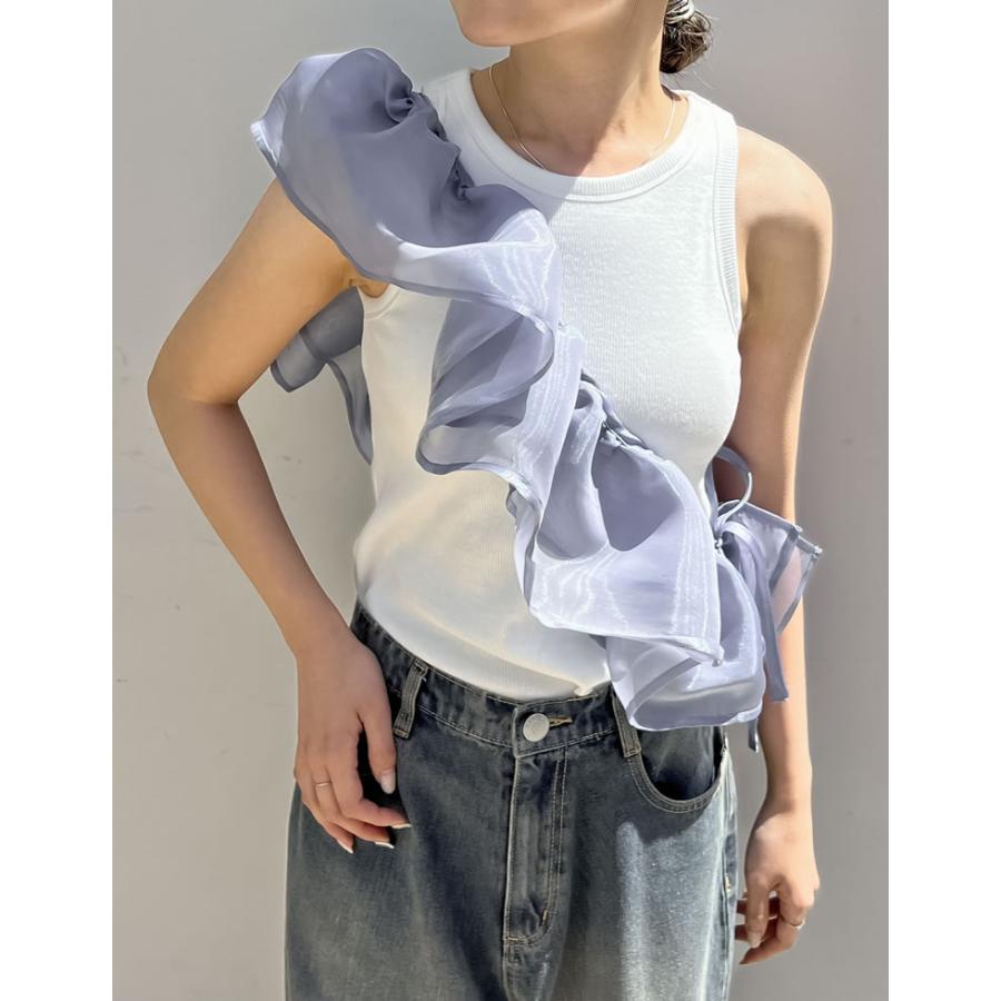 新品オーガンジーフリルセットアップMNT Secret Honey | . . . . . . . . Pick Up '26 SSできゅんと ときめき
