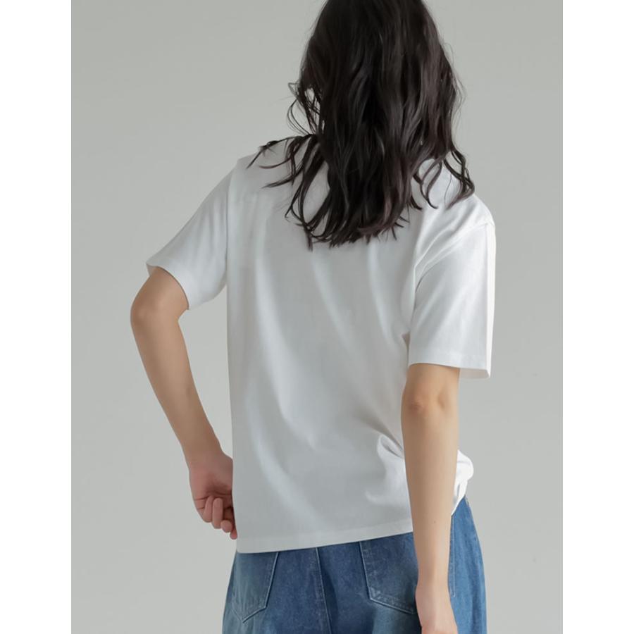 Tシャツ レディース カットソー トップス プリントTシャツ 半袖 接触冷感 UVカット 日焼け対策 紫外線対策 春夏[mb] | Re:EDIT | 17