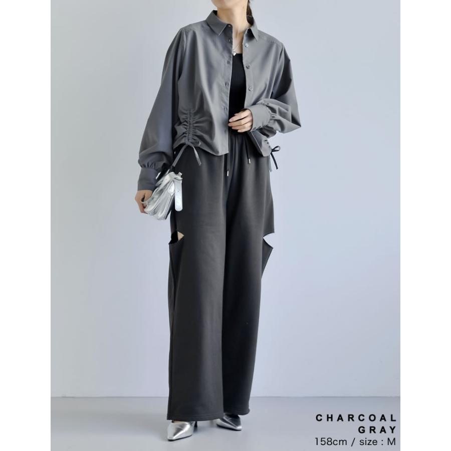 新品 Echris tian'24 リラックスパンツ レディース Sサイズ Re:EDIT（リエディ） レディース パンツ リラックスパンツ イージー