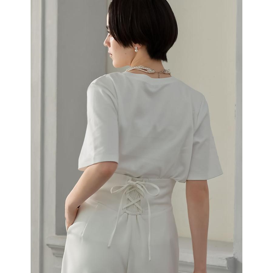 Tシャツ レディース トップス カットソー ロゴT  ビジュー 半袖 速乾 吸水 UVカット 紫外線カット 2025春夏 | Re:EDIT | 16