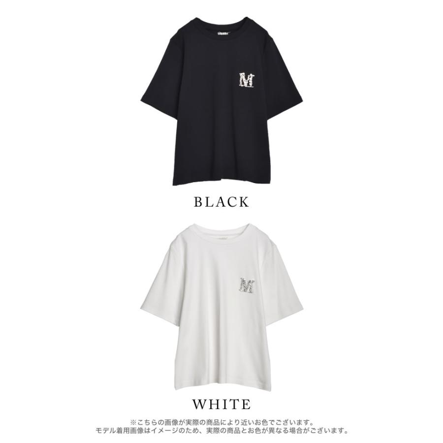 Tシャツ レディース トップス カットソー ロゴT  ビジュー 半袖 速乾 吸水 UVカット 紫外線カット 2025春夏 | Re:EDIT | 19