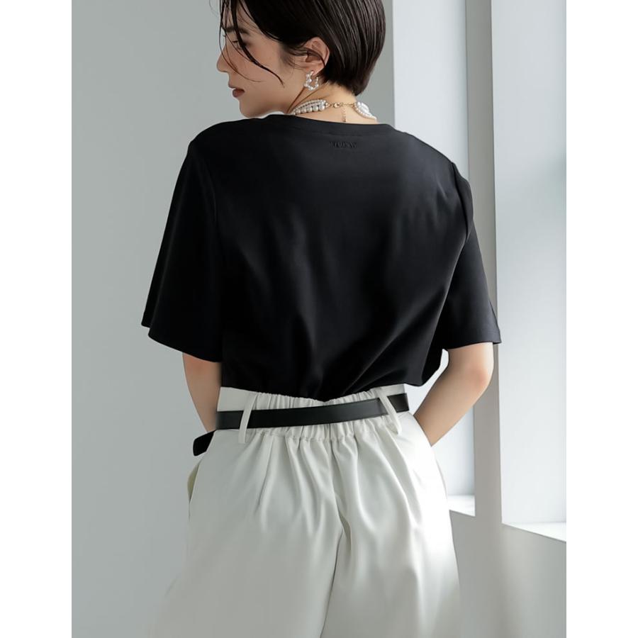 Tシャツ レディース トップス カットソー ロゴT  ビジュー 半袖 速乾 吸水 UVカット 紫外線カット 2025春夏 | Re:EDIT | 11