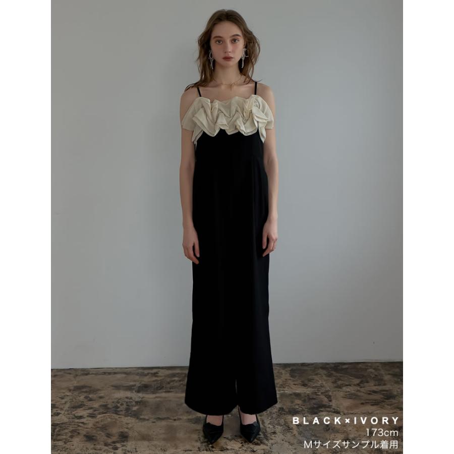 keep my closet オールインワン黒フリルsirin 低身長