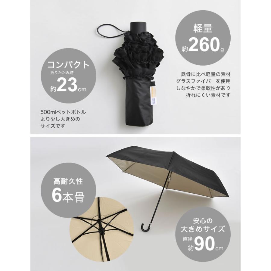 Re:EDIT（リエディ） 折りたたみ傘 レディース 傘 日傘 日よけ 晴雨