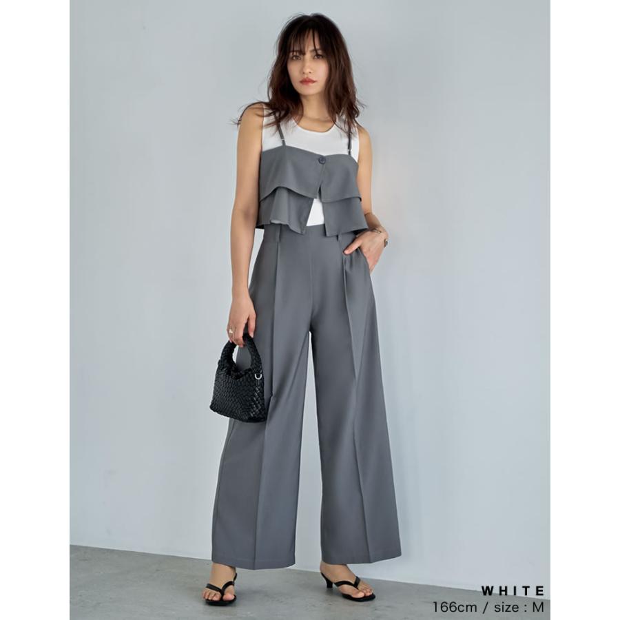 タンクトップ レディース トップス M/L ブラ紐隠し リブニット インナー キャミソール 前後2WAY 涼感 返品交換不可 春夏[mb] | Re:EDIT | 12