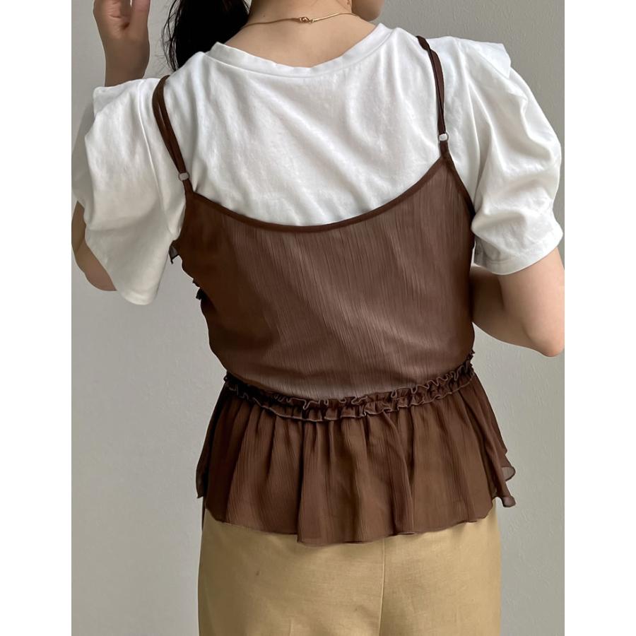 Re:EDIT レディース トップス キャミソール リボン フリル