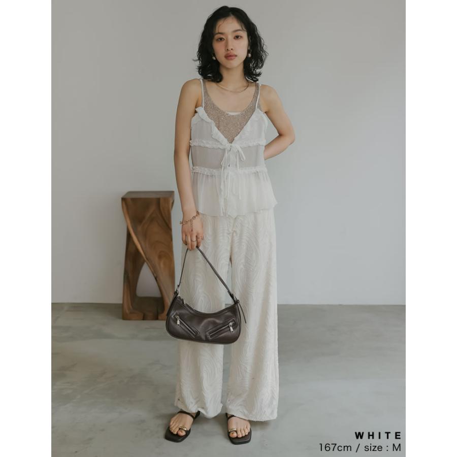 レイヤードフリルリボンキャミソールドレス レイヤードフリルリボンキャミソールドレス/キャバドレス【YN