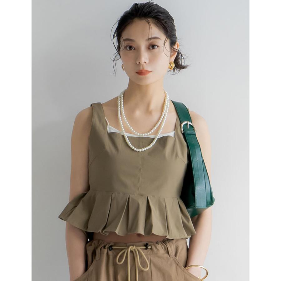 みぼさん専用】ベージュ フレアシルエット ビスチェ【トップスのみ