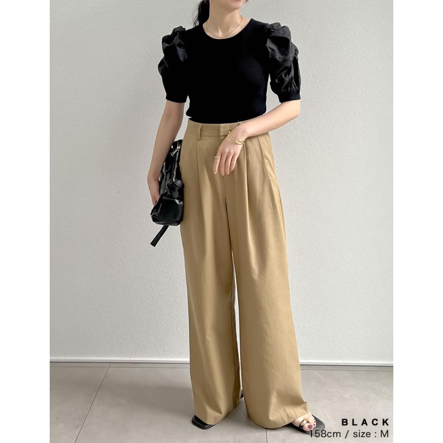 Re:EDIT（リエディ） レディース トップス 半袖 オーガンジー