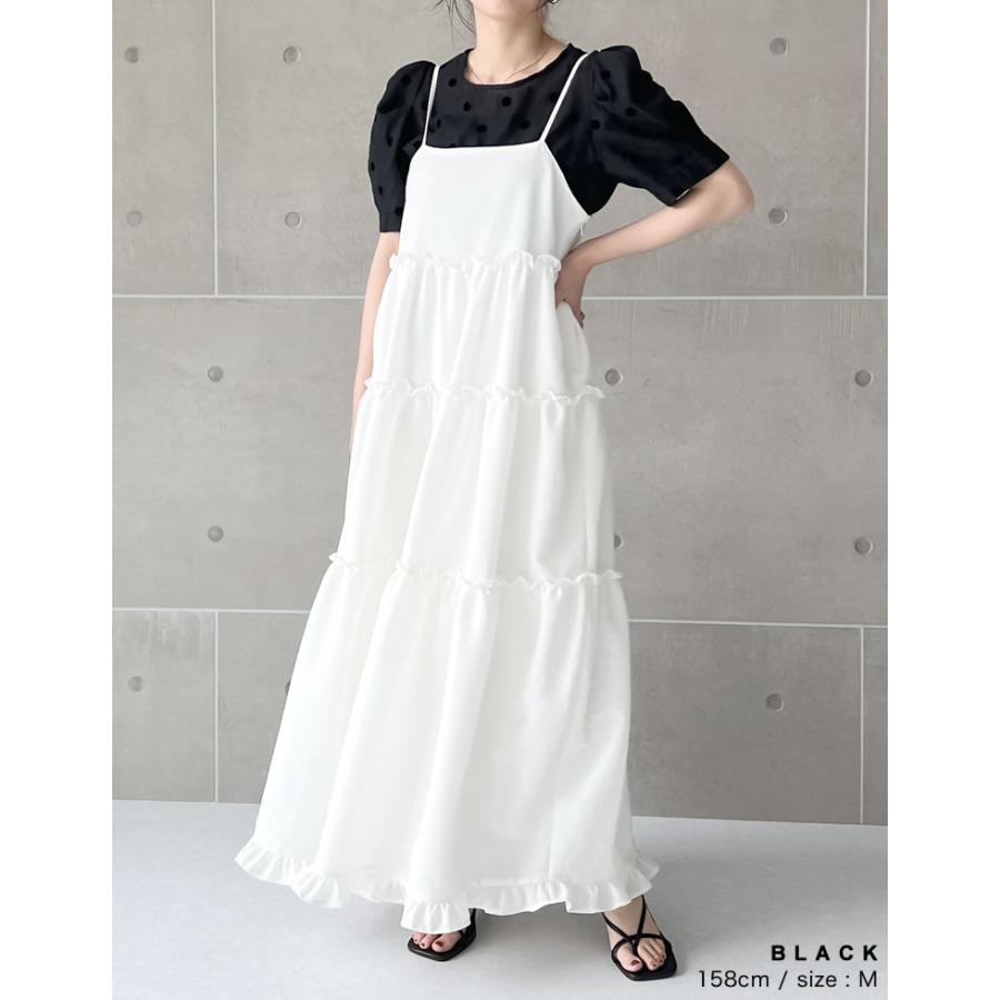 Re:EDIT ドットブラウス レディース シアーブラウス トップス