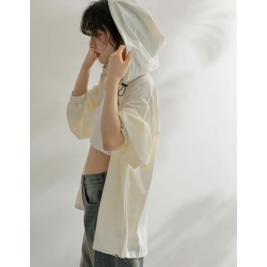 リベラド ブルゾン パーカー レディース LIBERADD/リベラド】ZIP LONG BLOUSON（フードコート）｜Deuxieme
