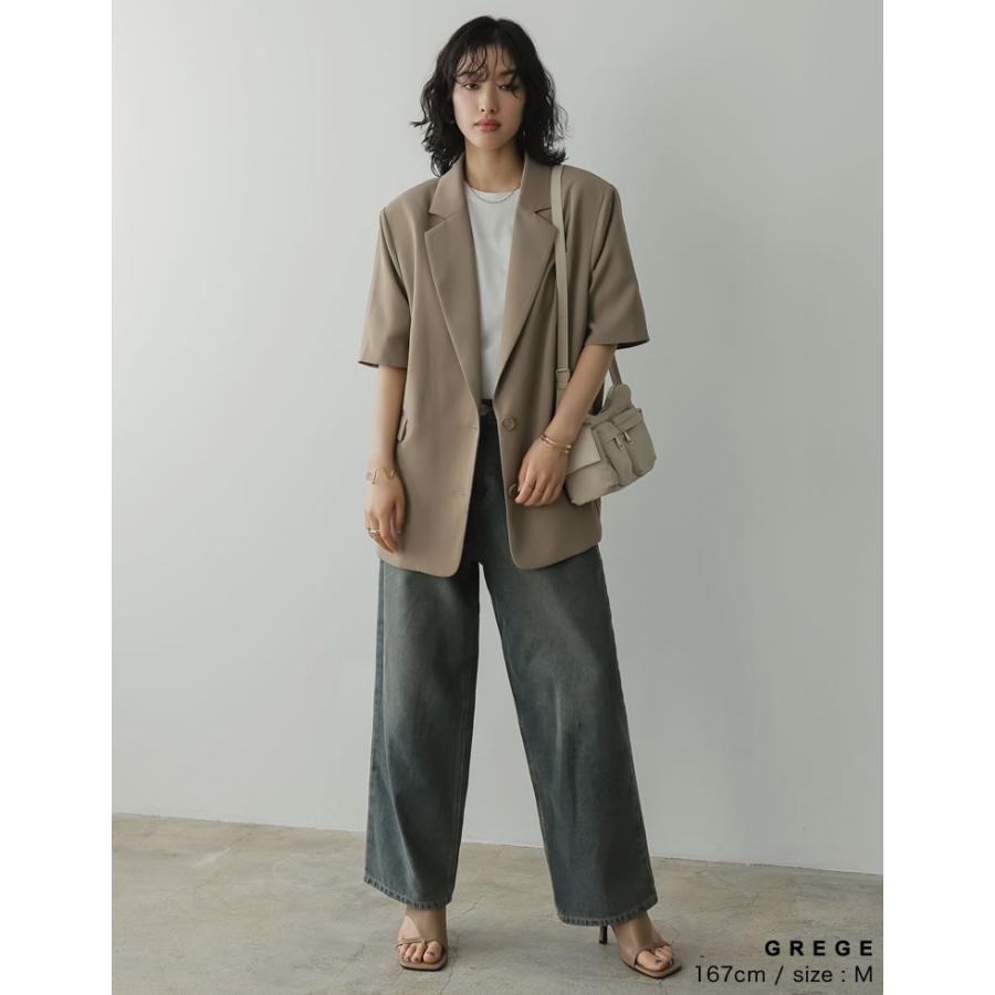 専用出品 Re:EDIT（リエディ） ジャケット レディース 半袖 4色 M/L テーラード