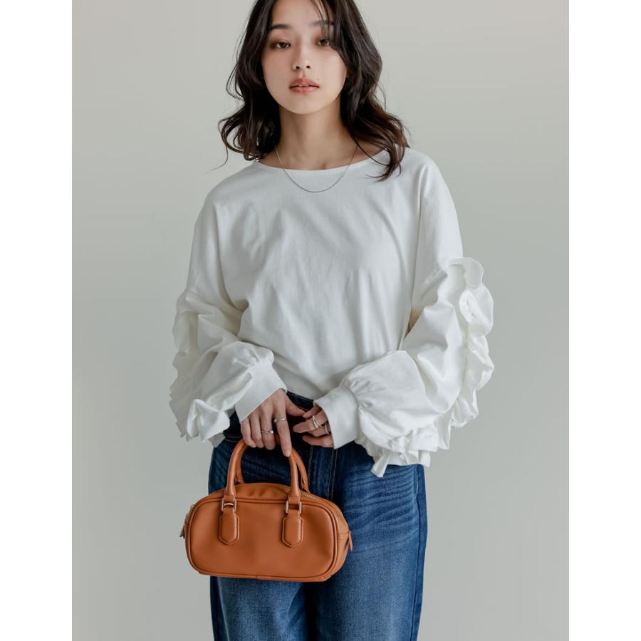 バッグ ボストンバッグ レディース 4色 フリーサイズ 鞄 かばん ミニバッグ コンパクト ショルダーバッグ 春夏 | Re:EDIT | 19