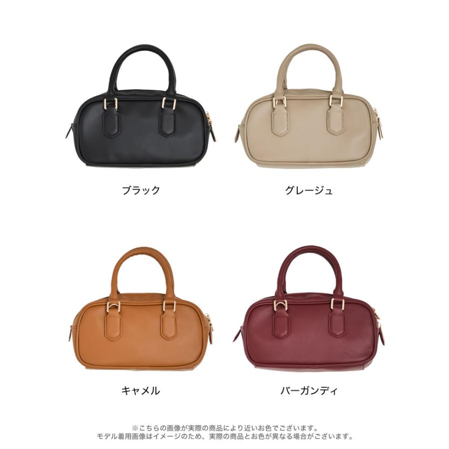 バッグ ボストンバッグ レディース 4色 フリーサイズ 鞄 かばん ミニバッグ コンパクト ショルダーバッグ 春夏 | Re:EDIT | 21