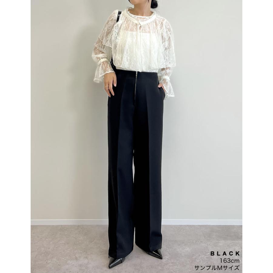 Re:EDIT（リエディ） パンツ ジップパンツ フロントジップ ハイ