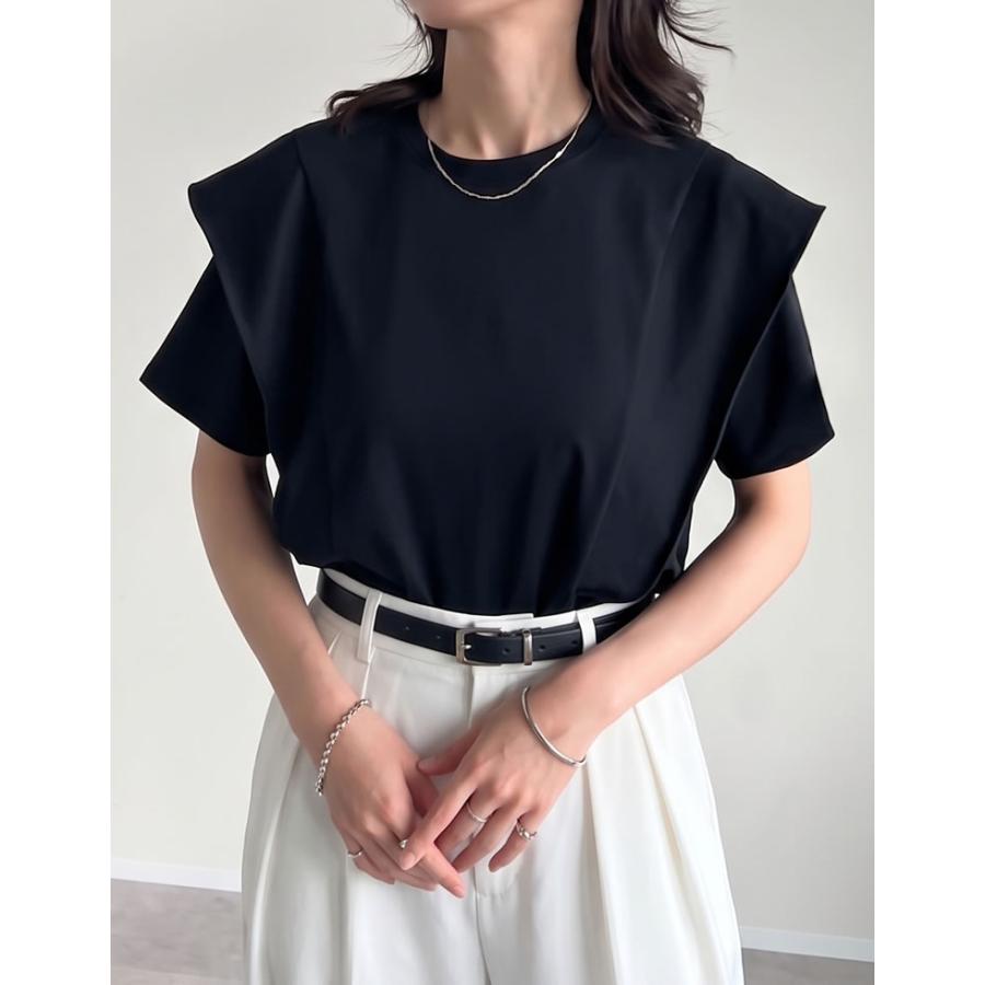Tシャツ レディース トップス カットソー 半袖 接触冷感 UVカット 日焼け対策 紫外線対策 春夏[mb] | Re:EDIT | 05