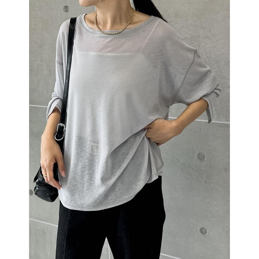 Re:EDIT トップス レディース 長袖 プルオーバー カットソー Re:EDIT トップス レディース 長袖 プルオーバー カットソー