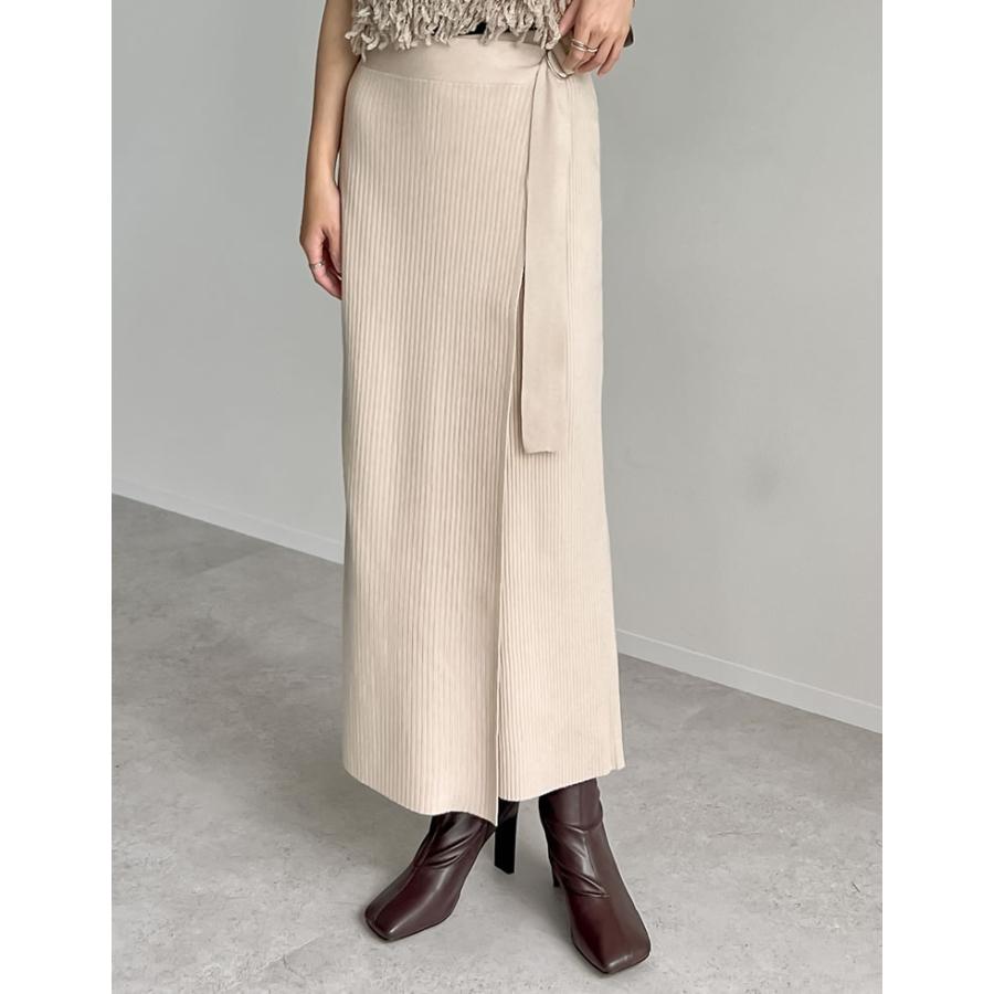 スカート ニットスカート レディース タイトスカート 低身長 Iラインスカート ロング丈 タイト セットアップ対応 2024秋冬 | Re:EDIT | 10