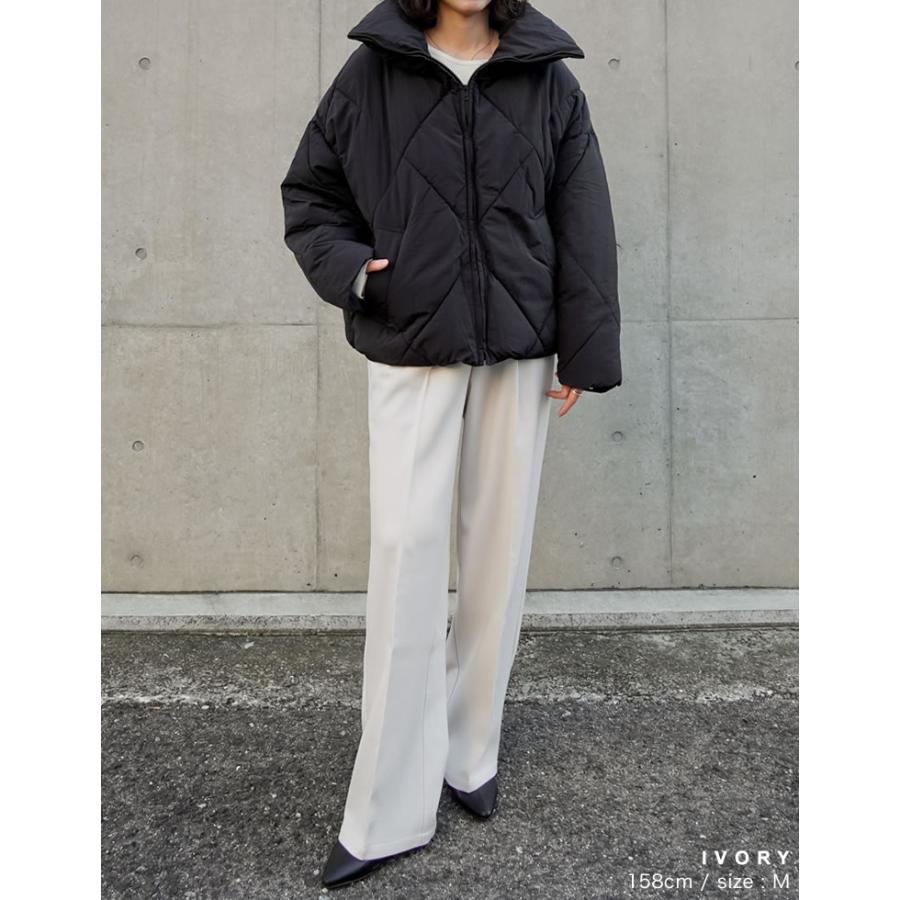 Re:EDIT（リエディ） パンツ 起毛 ワイド レディース 4色 低身長 高