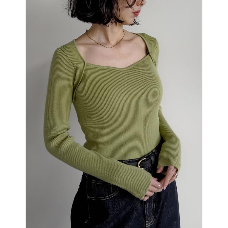 Re:EDIT（リエディ） ニット トップス 長袖 レディース 7色 M/L ハート